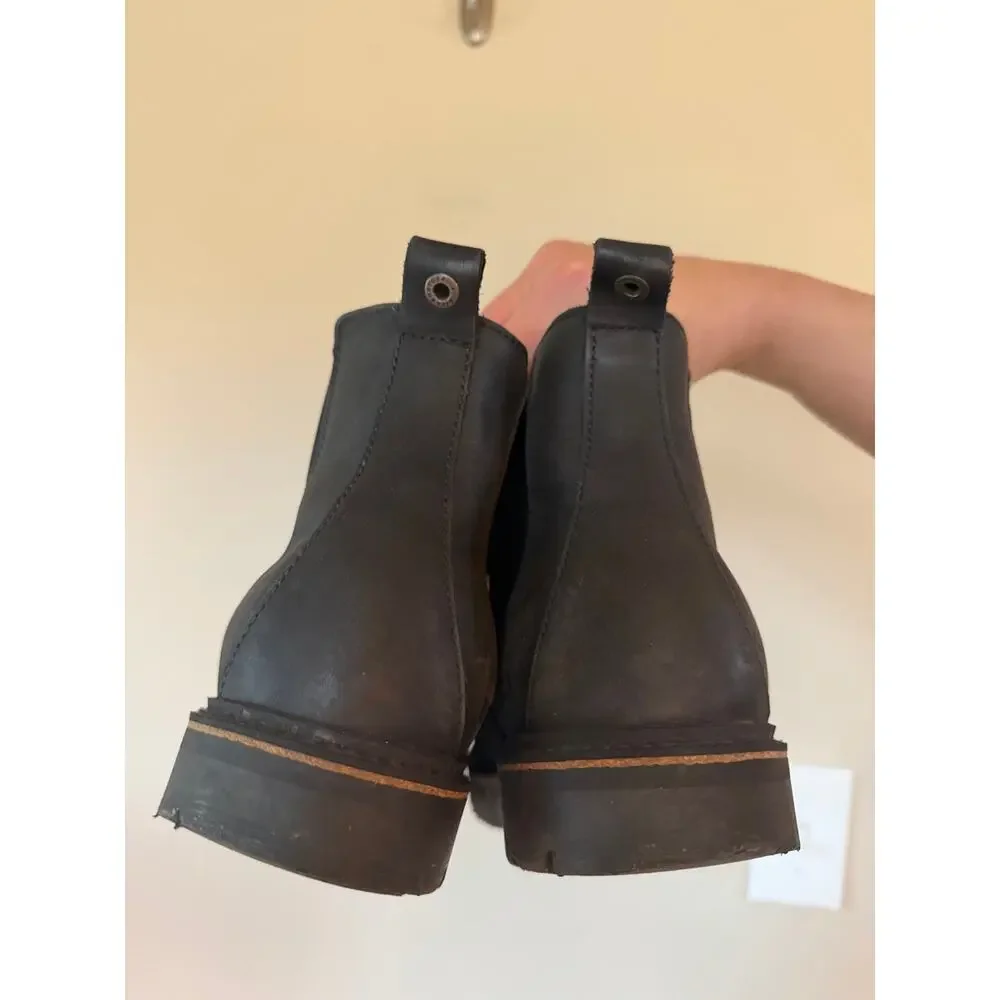 Birkenstock black nubuck size 43/ 10 mens chelsea boots